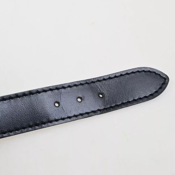 LOUIS VUITTON Good Luck Bracelet Bangle Monogram Leather Black - Picture 4 of 11